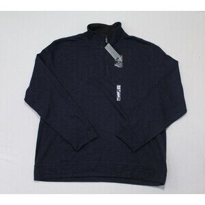 Van Heusen Men Blue Sweater Mock Neck Long Sleeve NWT Size XXL